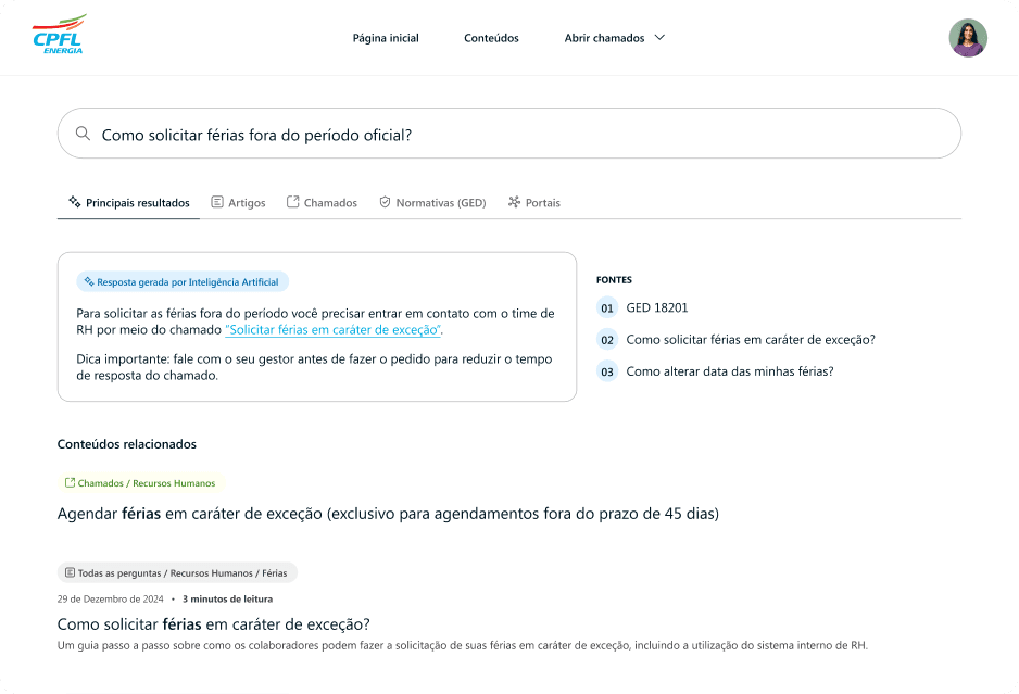 LLM chat feature
