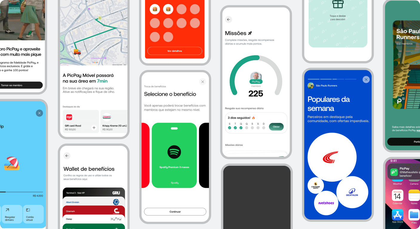 PicPay benefits hub interface